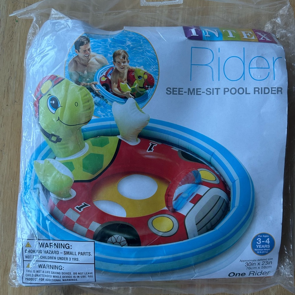 Pool blow up index order see me sit pool rider turtle baby toddler 3-4 years